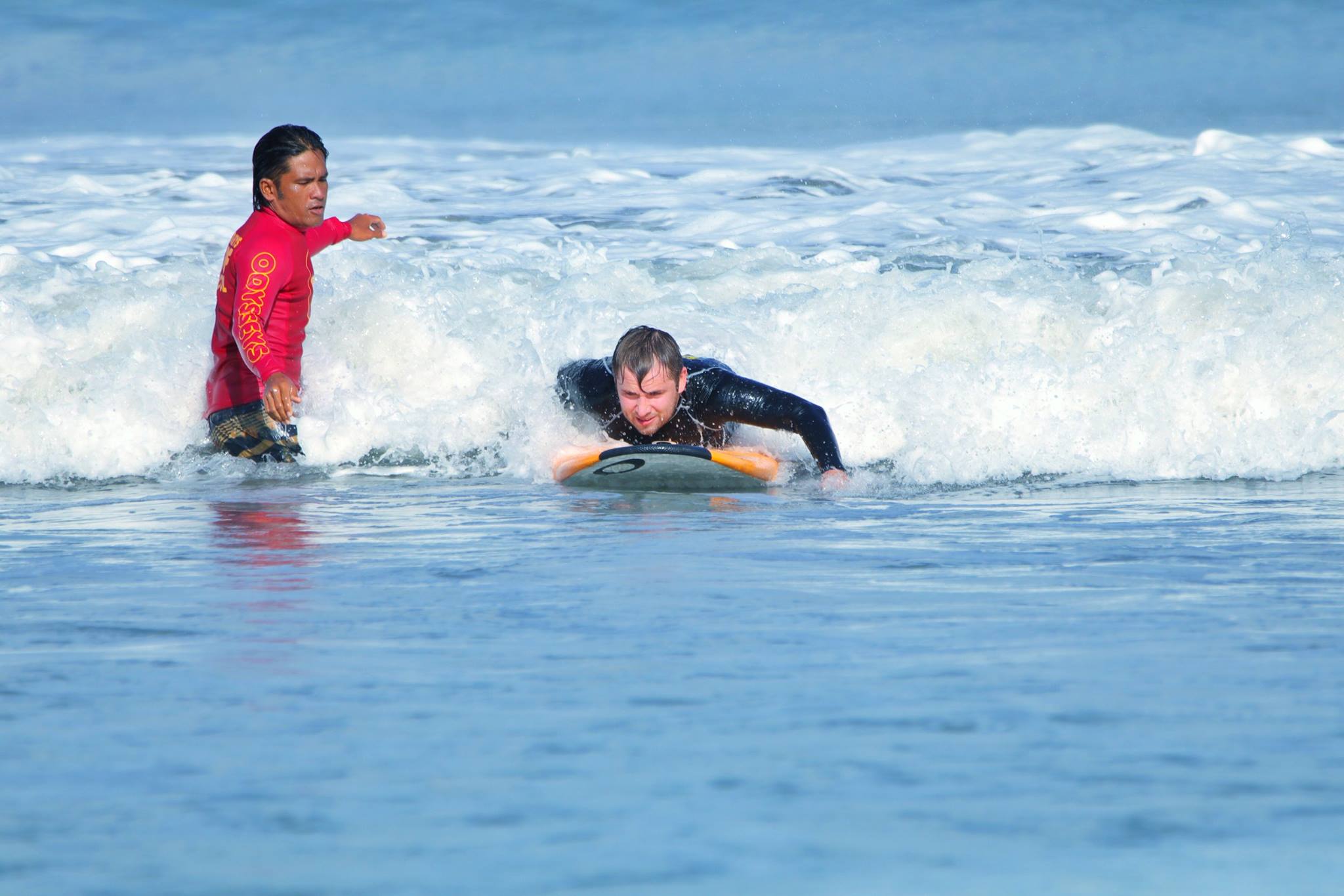 Bali's famous Kuta Beach. Surf, Indonesia